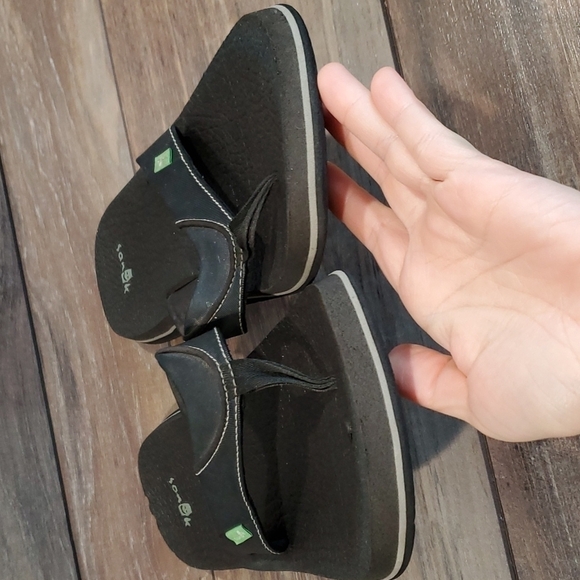 Sanuk Mens Sandals Flip Flops Outdoor Flats sz 12 shoes - Picture 4 of 10